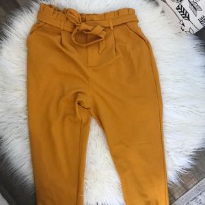 Mustard Yellow Paperbag Bottoms-5 for $25